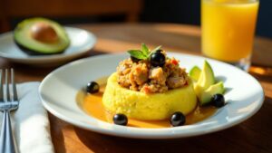 Causa Limeña: Kartoffelpüree mit Thunfischfüllung