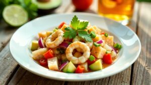 Ceviche Mixto: Gemischtes Ceviche