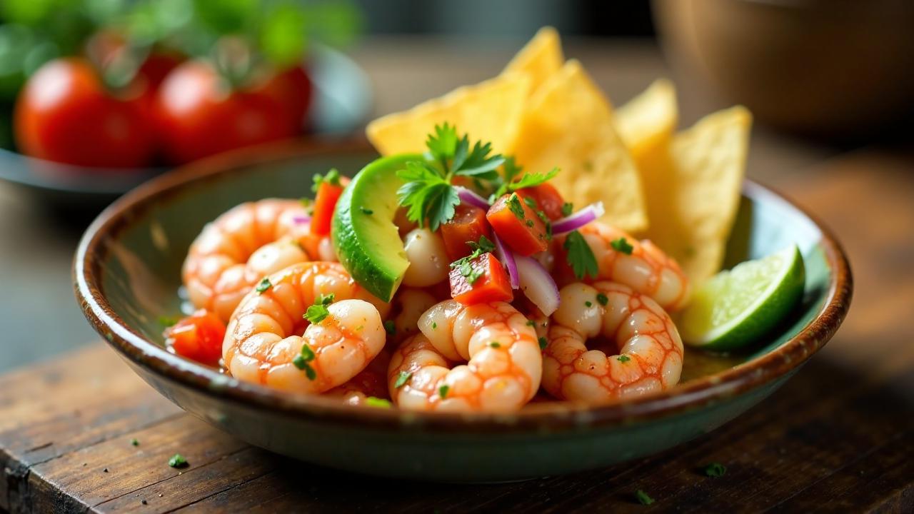 Ceviche de Camarón (Garnelen-Ceviche)