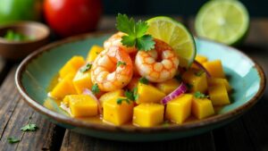 Ceviche de Mango y Camarón (Mango and Shrimp Ceviche)