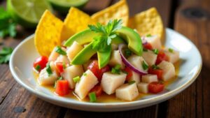 Ceviche mit Limettensaft