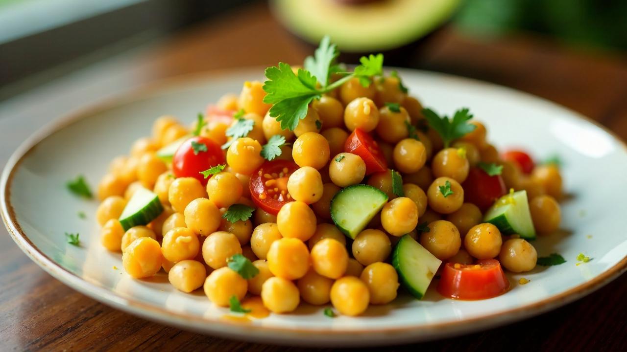 Chana Chaat – Gewürzter Kichererbsensalat mit Mangochutney