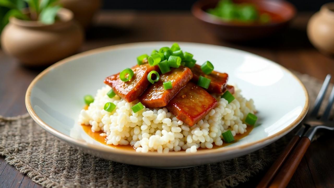 Char Siew Rice (saftiger Schweinebauch)