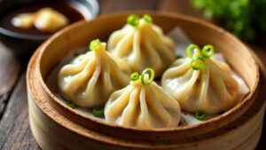 Cheese-filled Xiaolongbao