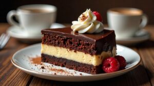 Cheesecake-Brownie-Torte