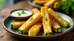 Cheesy Zucchini Sticks