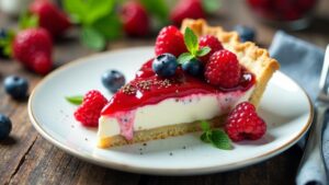 Chia-Beeren-Joghurt-Pie