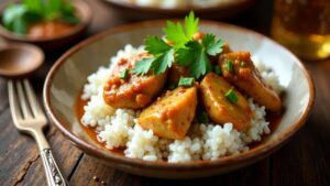 Chicken Adobo – Hühnchen in Essig-Sauce.