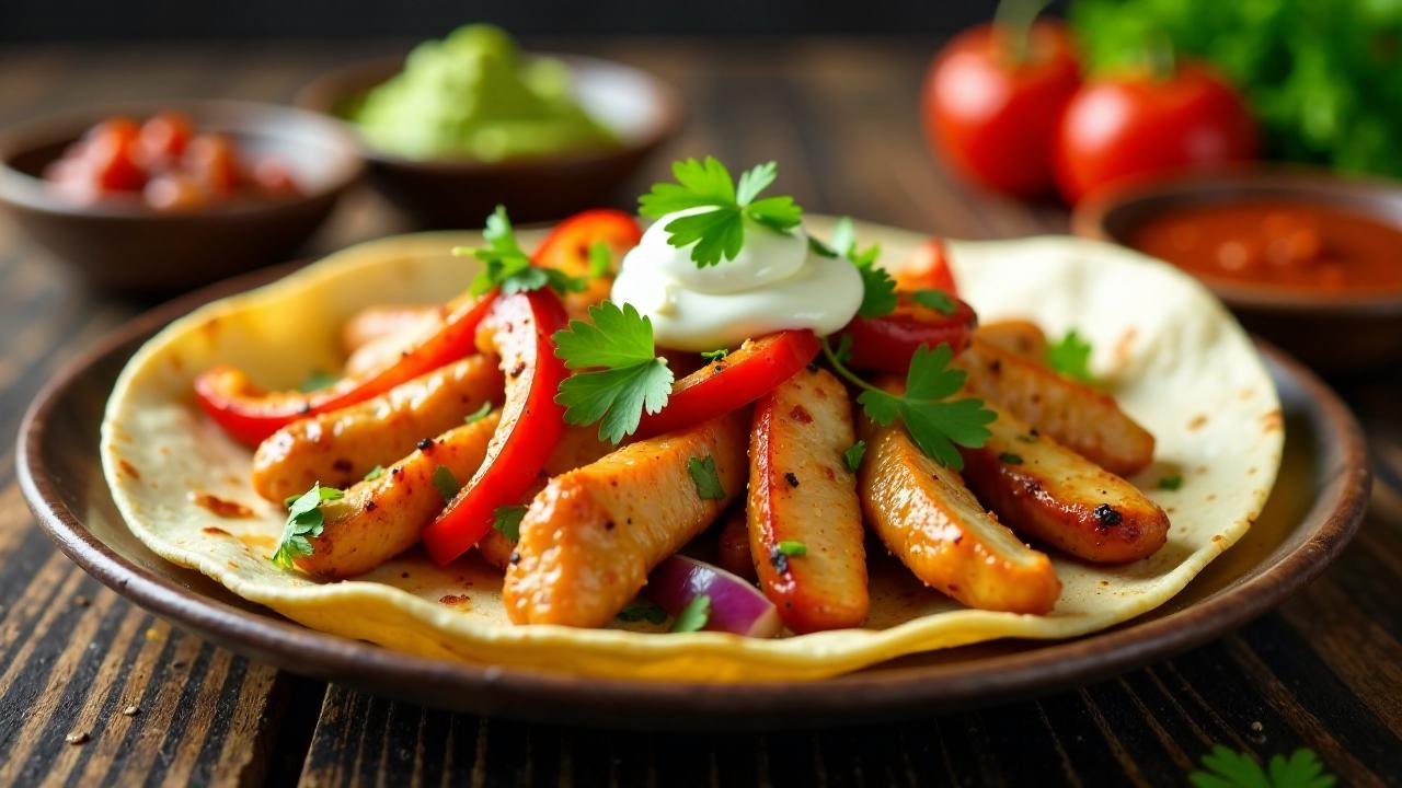 **Chicken Fajitas mit Paprika**