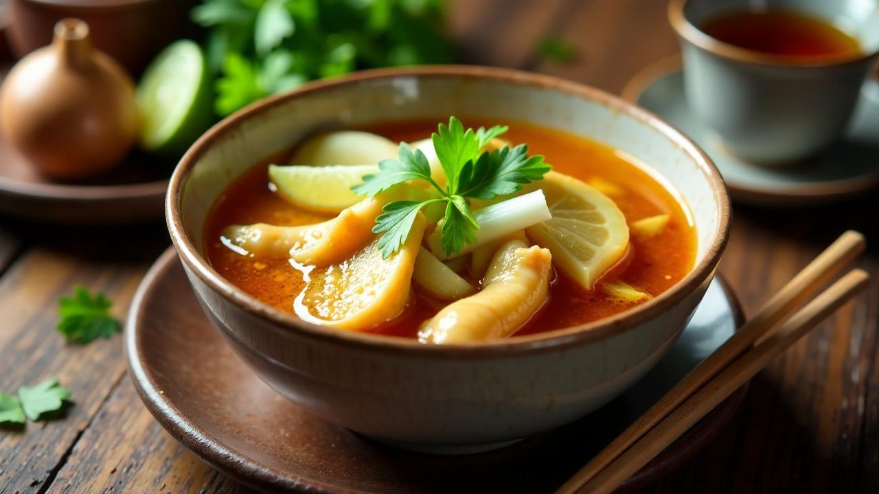 Chicken Feet Soup - Hühnerfuß-Suppe