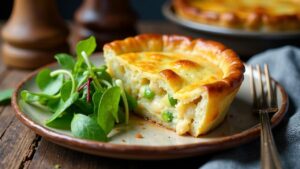 Chicken Leek Pie - Hähnchen-Lauch-Pie