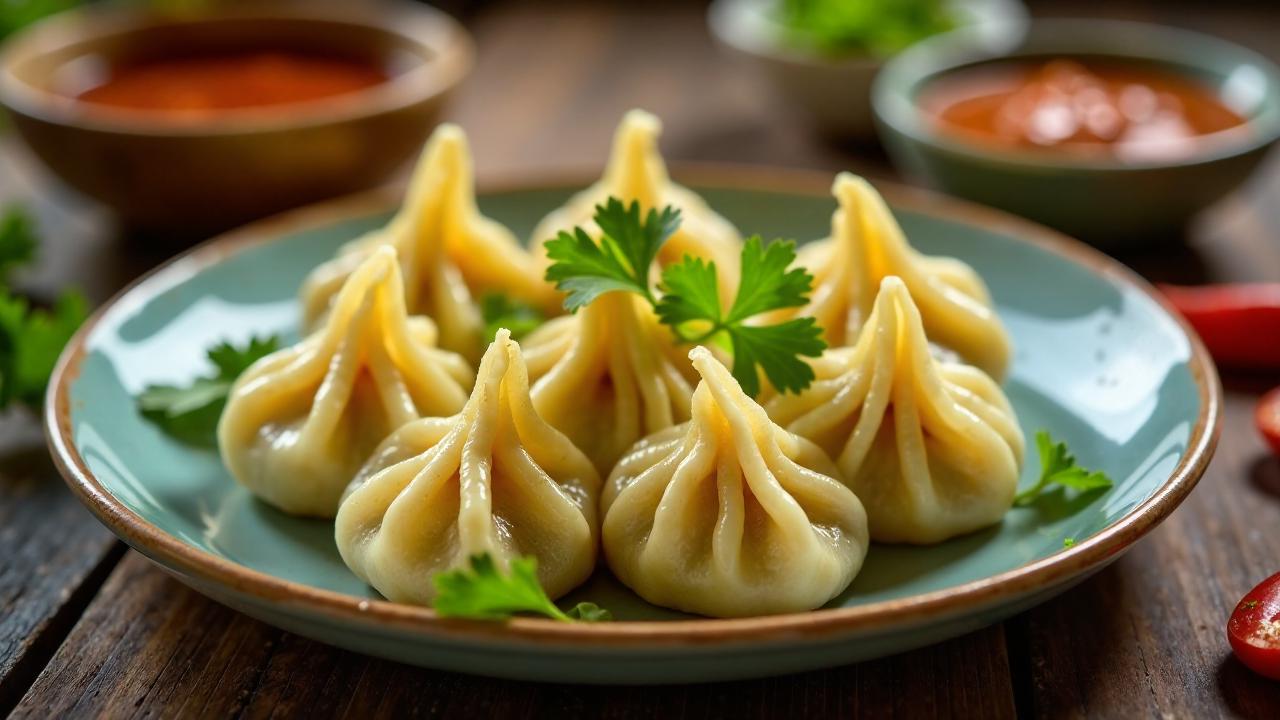 Chicken Momos mit Zitronengras