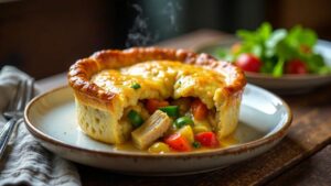 Chicken and Kakadu Plum Pot Pie