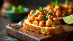 Chili Crab Bruschetta