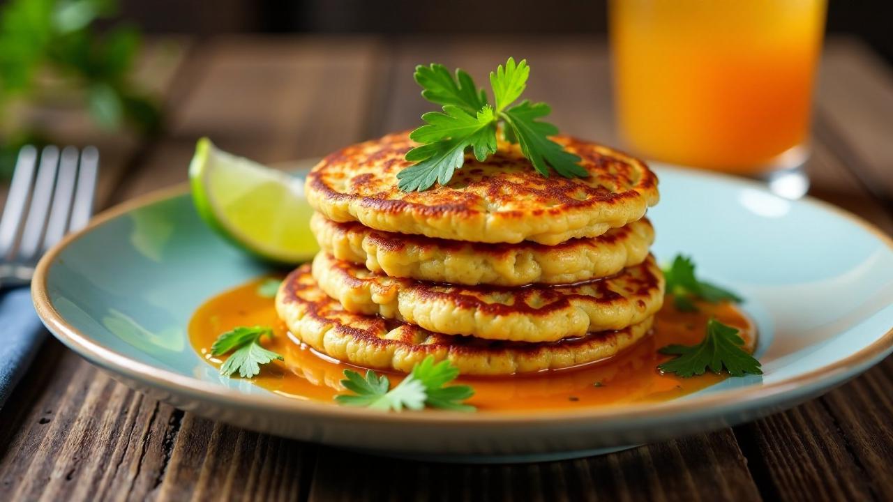 Chili Crab Pancakes