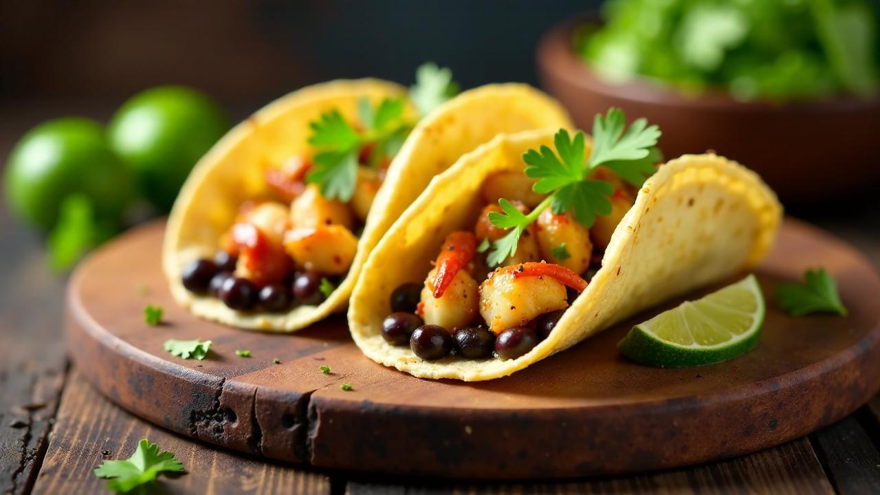 Chili Crab und Bohnen-Tacos