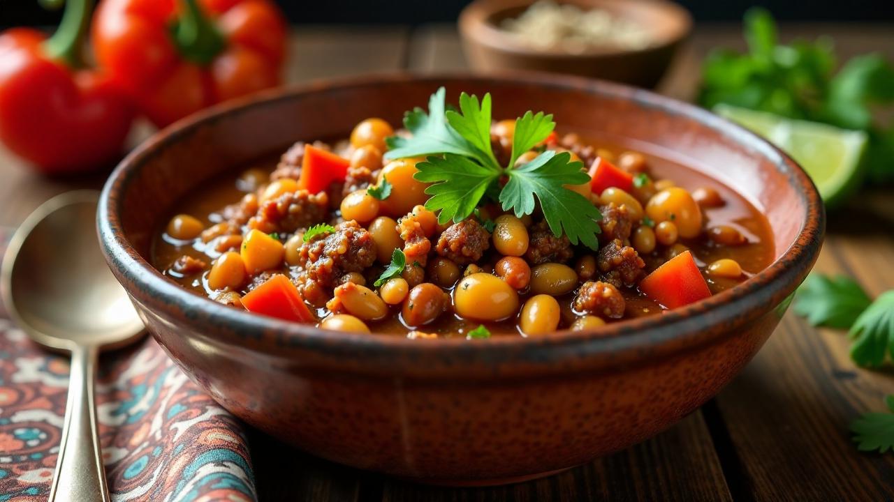 Chili con Carne – Feuriges Rindfleisch-Chili aus dem Süden.