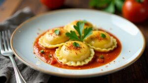 Chilli Crab Ravioli