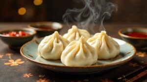 Chinesische Baozi (Dampfbuns)