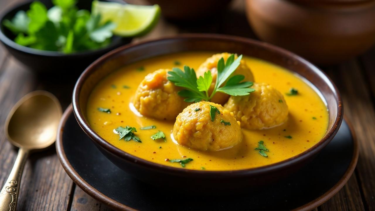 Chitol Macher Muitha - Fischbällchen in Curry