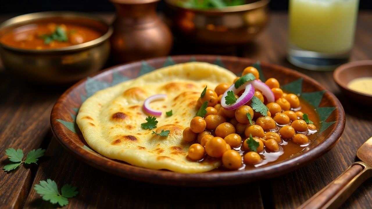 Chole Bhature – Würzige Kichererbsen mit fluffigem frittiertem Brot