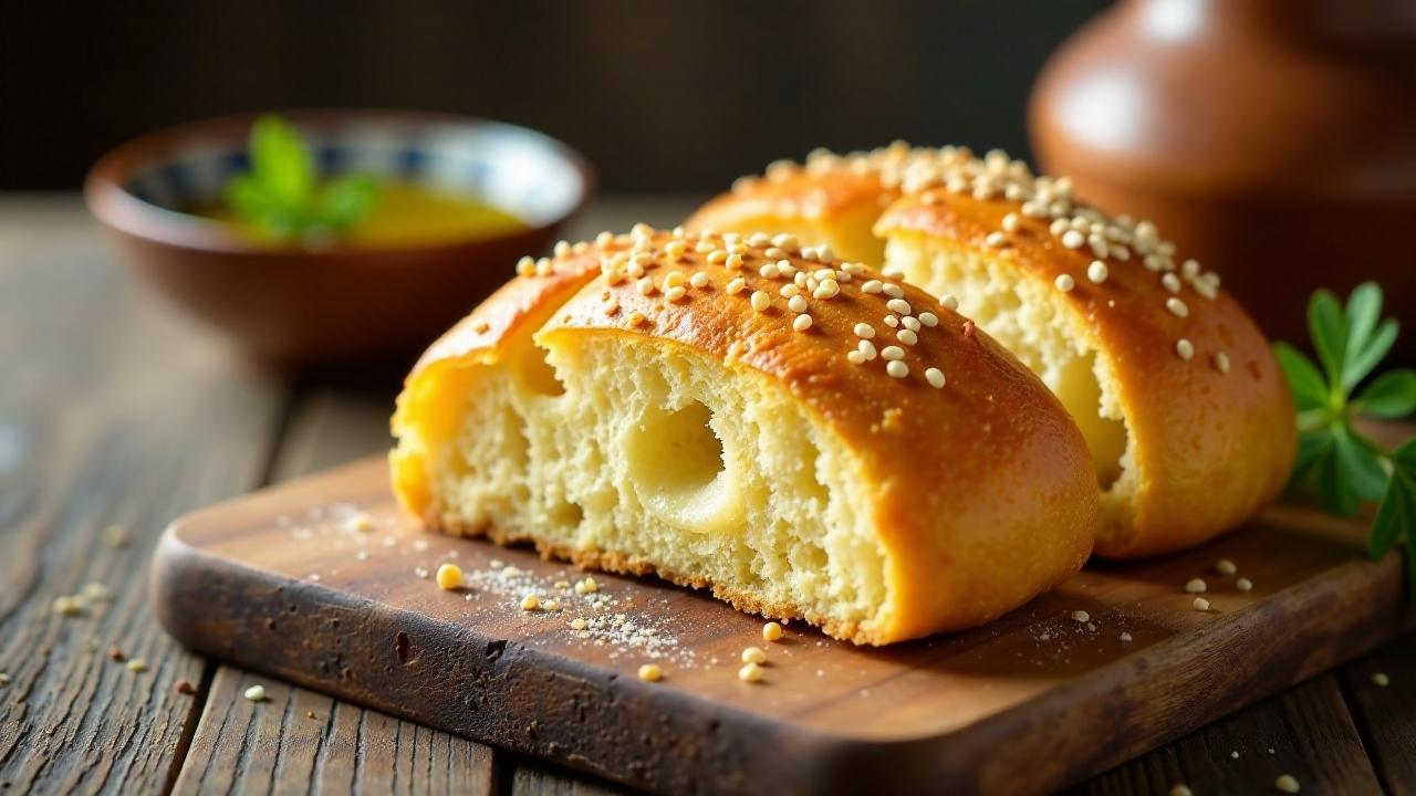 Chorek: Goldenes Brot mit Sesam