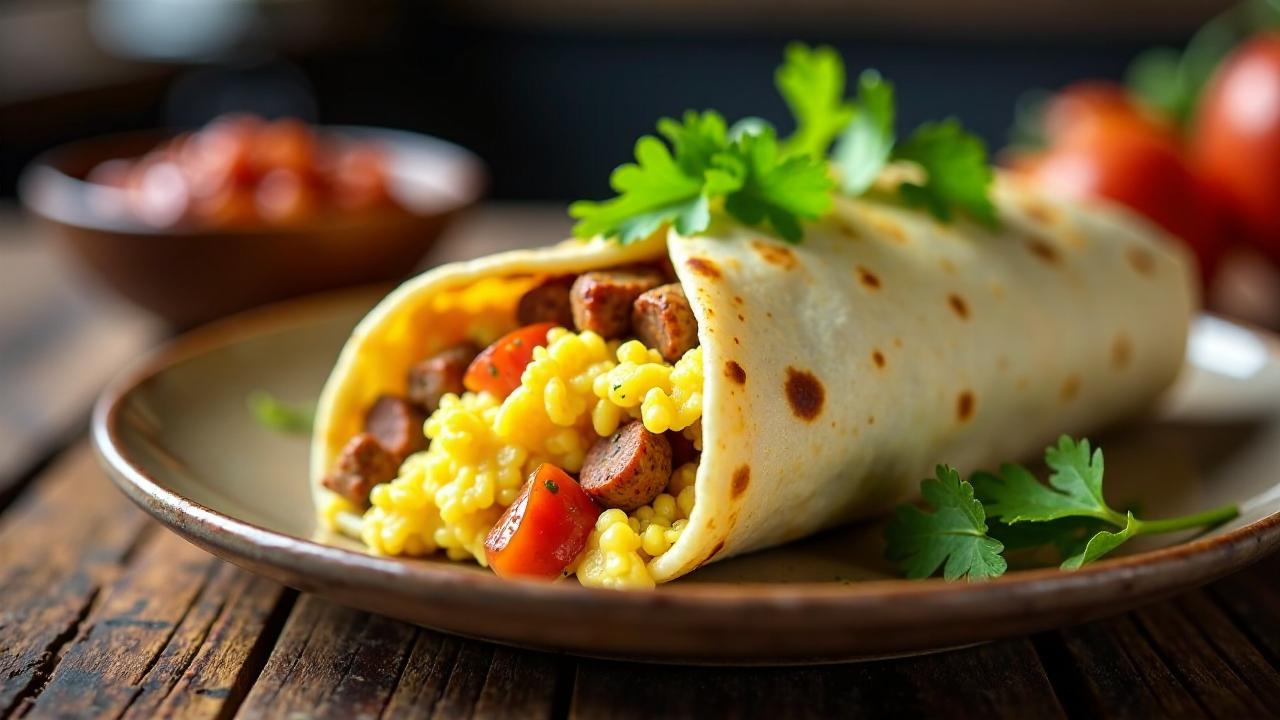 **Chorizo und Ei Burrito**