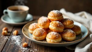 Chouquettes: Mit Zuckerperlen bestreute Brandteigbällchen