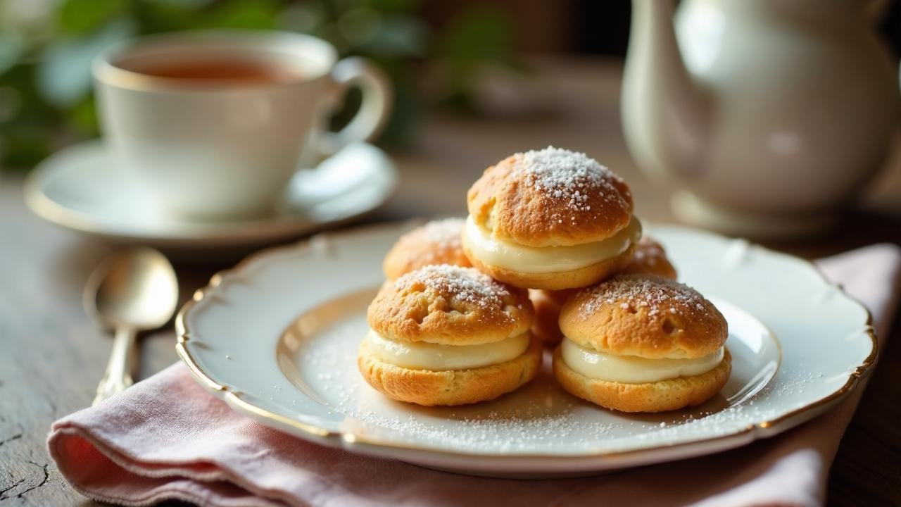 Chouquettes au Sucre (Zuckergepuderte Windbeutel)