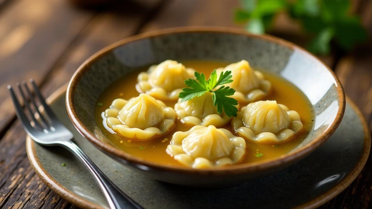 Chuchvara - Mini-Manti mit Brühe