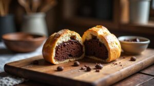 Ciabatta mit Schokolade