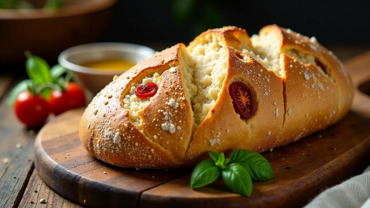 Ciabatta mit getrockneten Tomaten