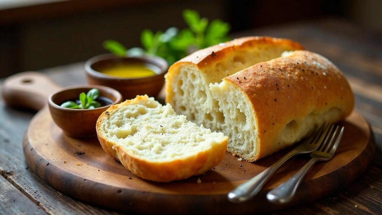 Ciabatta mit schwarzem Pfeffer