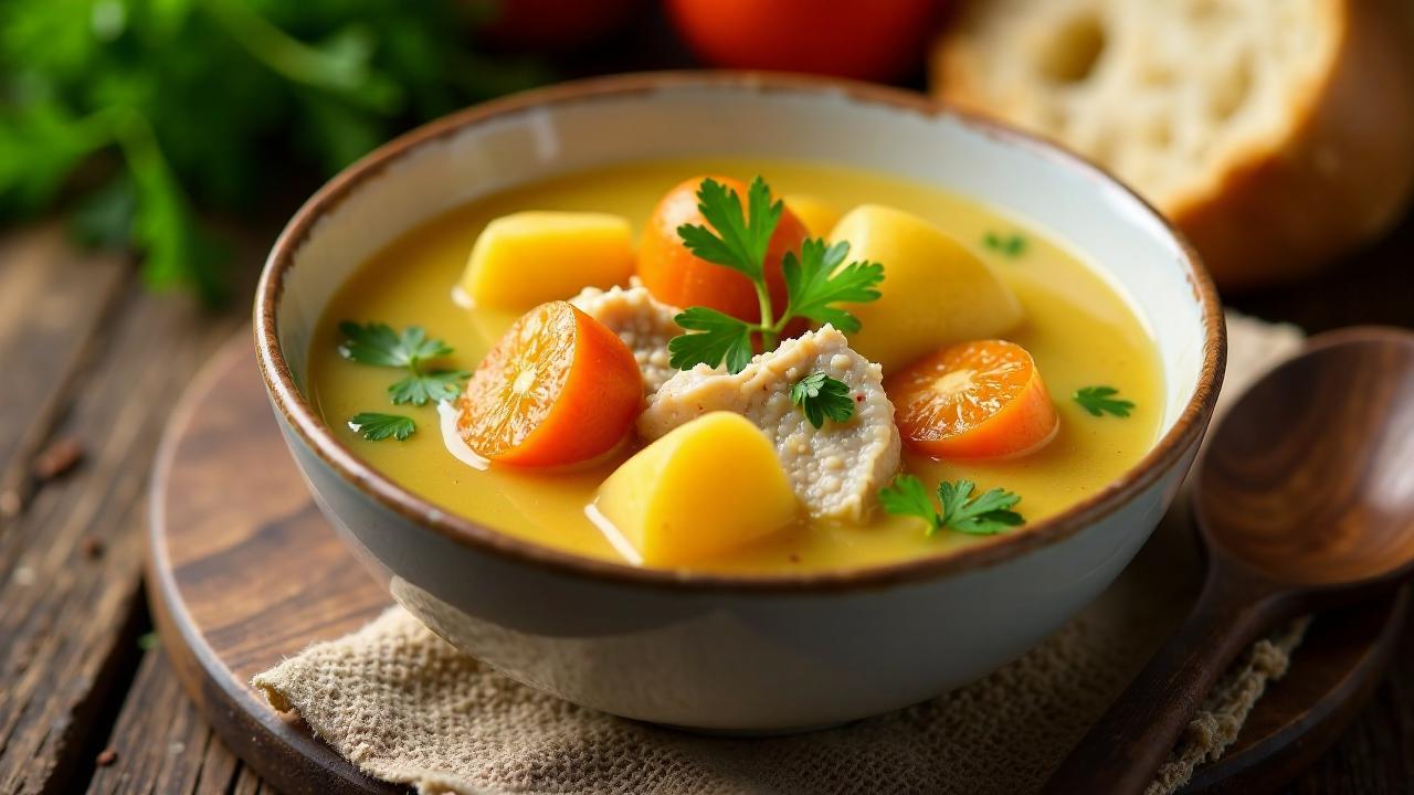 Ciorbă Radauteană - Hühner-Gemüsesuppe