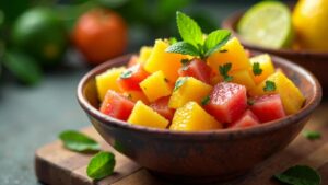 Citrus Fruit Chaat – Zitronenfrüchte mit Gewürzsalz und Minze