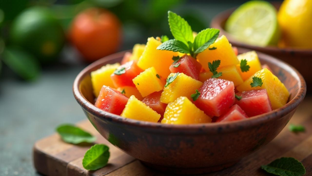 Citrus Fruit Chaat – Zitronenfrüchte mit Gewürzsalz und Minze