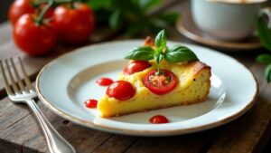 Clafoutis de Tomates Cerises