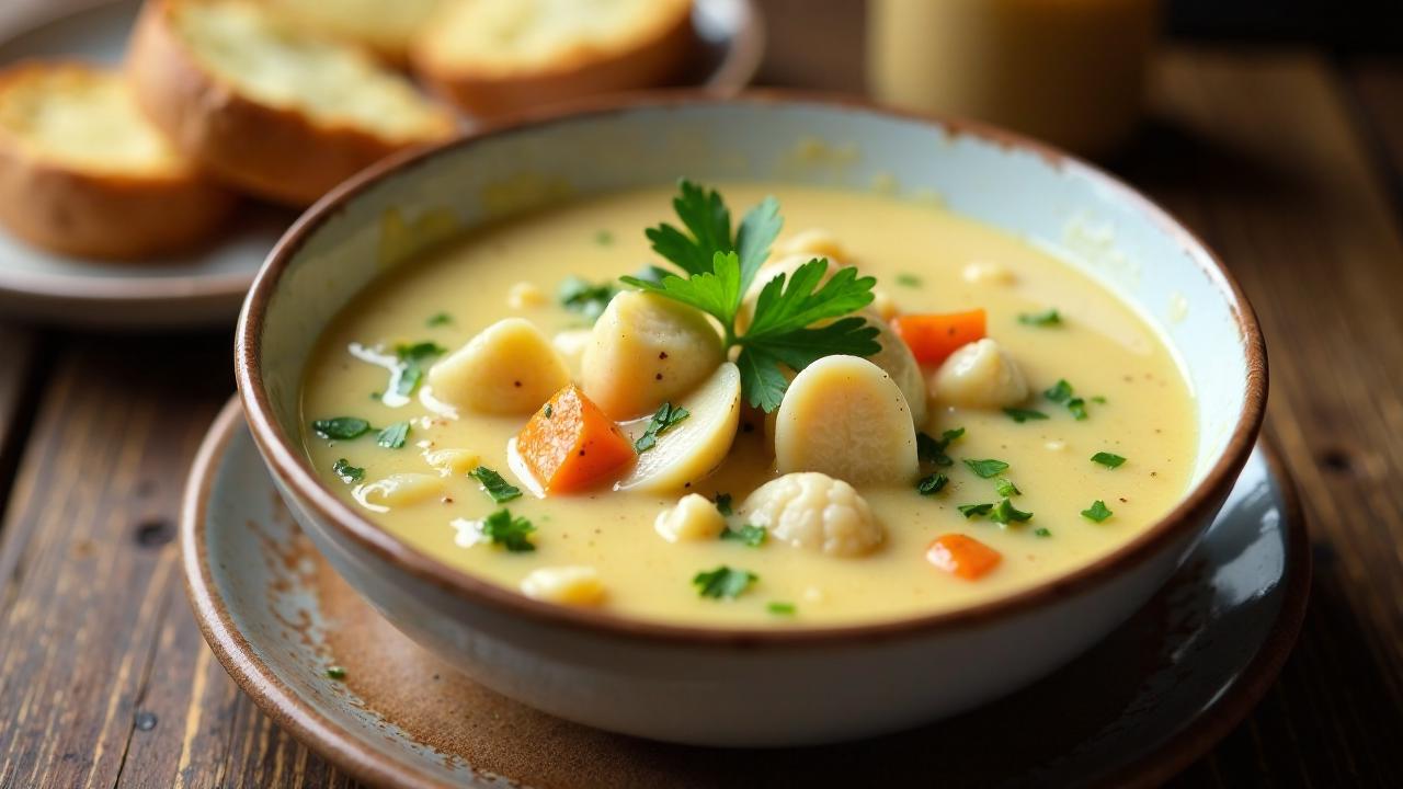 Clam Chowder – Herzhafte Muschelsuppe aus Neuengland.