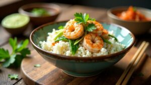 Coconut Rice with Shrimp