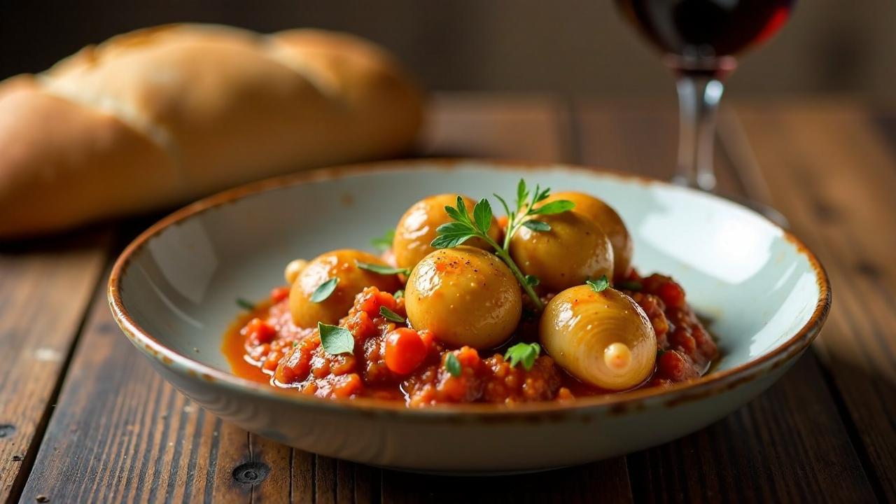 Conill amb Cargols: Kaninchen mit Schnecken