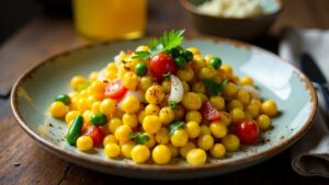 Corn Chaat mit Gewürzen