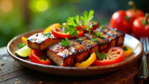 Costillas de Cerdo con Pimientos