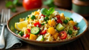 Couscous-Salat aus Gemüseabfällen