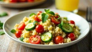 Couscous-Salat mit Hirse