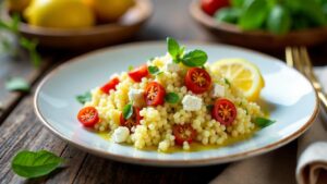 Couscous-Salat mit getrockneten Tomaten