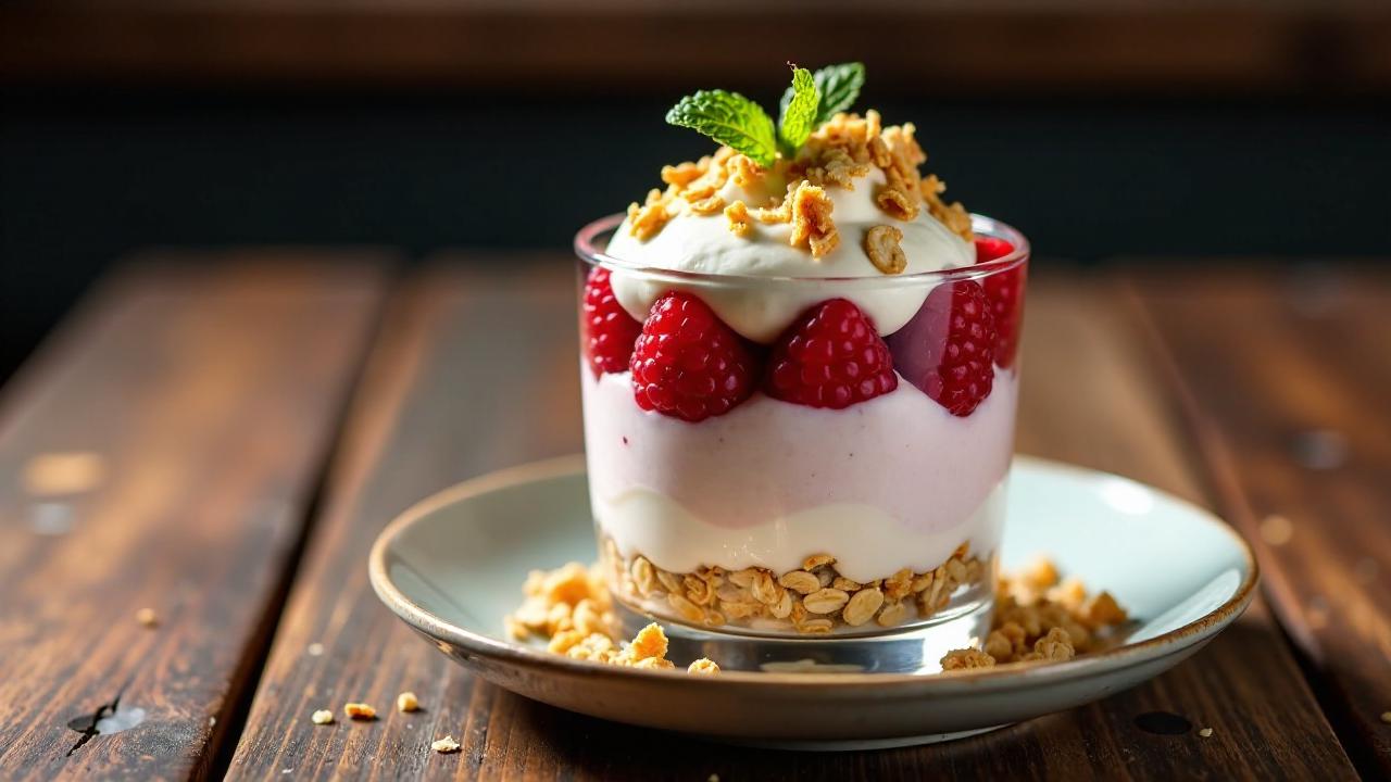 Cranachan mit Himbeeren