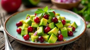 Cranberry-Avocado-Salat