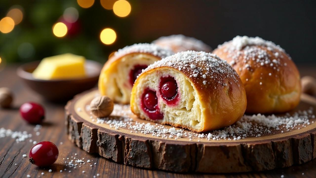 Cranberry-Haselnuss-Brötchen: Adventlich