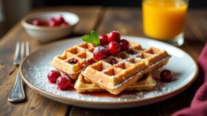 Cranberry-Orange-Waffeln