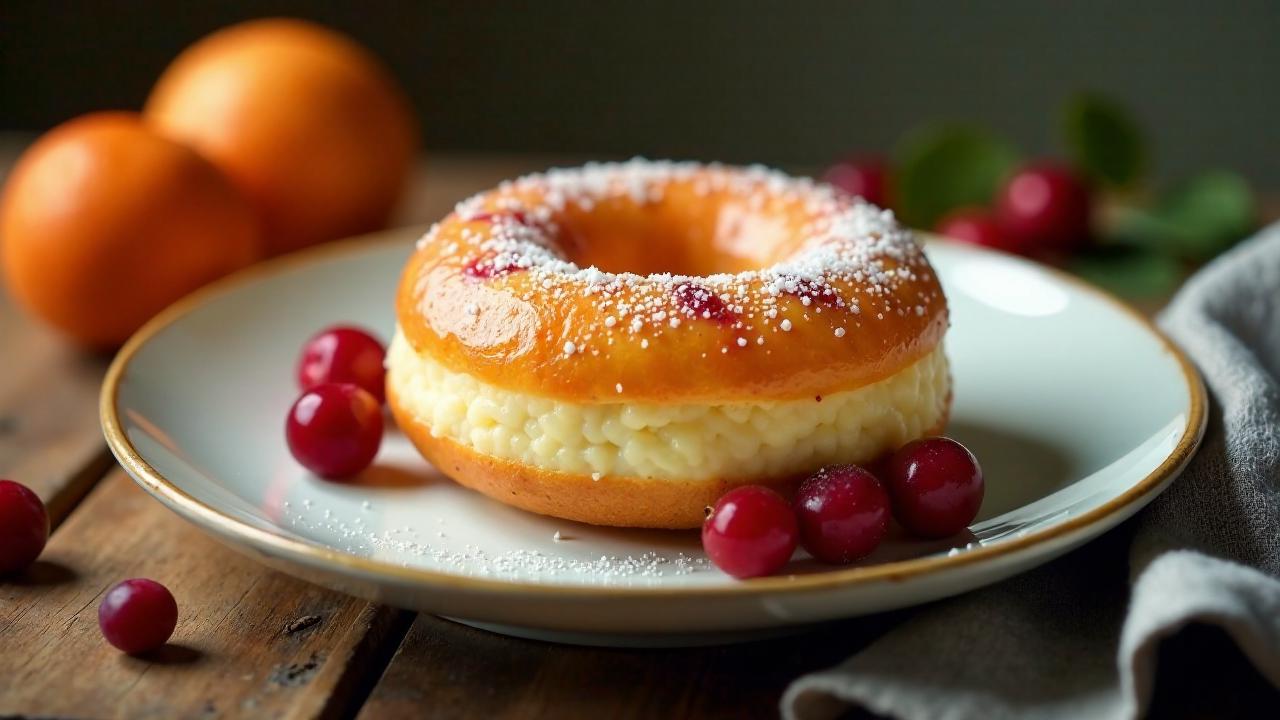 Cranberry-Orangen-Donut